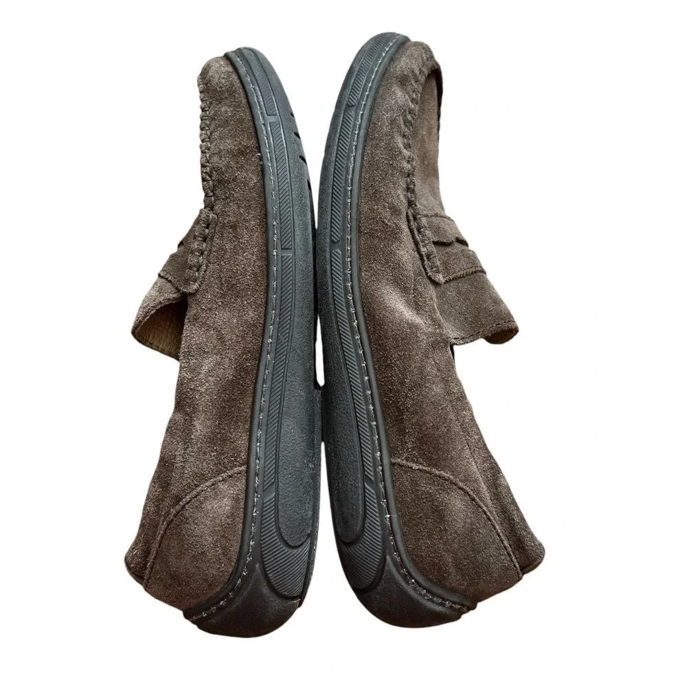 Primigi Penny Loafers Shoes Boys‎ size 38 US 5.5-6 Slip-On Suede Comfort Brown